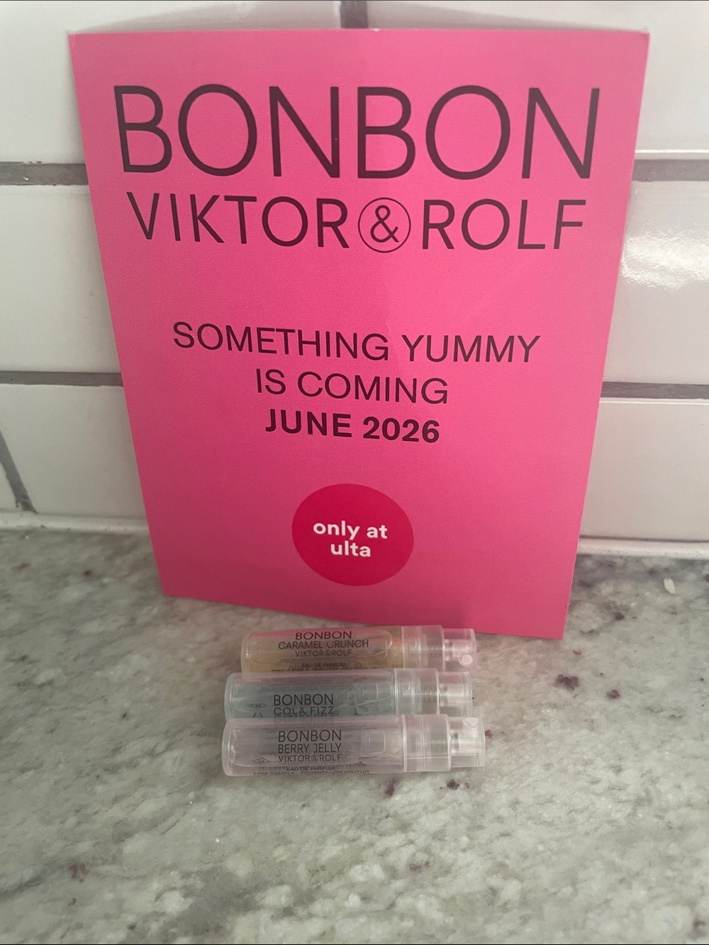 Viktor & Rolf Bonbon parfum perfume Trio berry jelly cola fizz Carmel crunch .04
